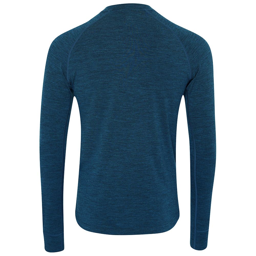 Isobaa | Mens 160 Merino Active Long Sleeve Crew (Petrol) | Elevate your active wardrobe with our Men's 160 Merino Active Long Sleeve Crew, expertly crafted from 160g 18.5 micron superfine merino wool