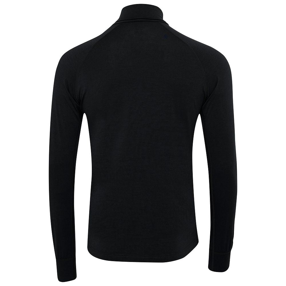 Isobaa | Mens 160 Merino Active Roll Neck (Black) | Embrace the chill in style with our Men's 160 Merino Active Roll Neck, crafted from 160g 18.5 micron superfine merino wool