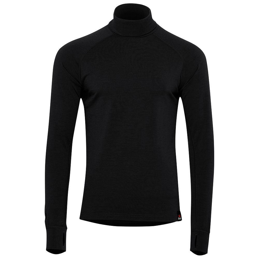 Isobaa | Mens 160 Merino Active Roll Neck (Black) | Embrace the chill in style with our Men's 160 Merino Active Roll Neck, crafted from 160g 18.5 micron superfine merino wool