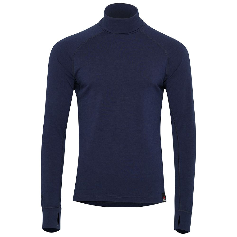 Isobaa | Mens 160 Merino Active Roll Neck (Navy) | Embrace the chill in style with our Men's 160 Merino Active Roll Neck, crafted from 160g 18.5 micron superfine merino wool