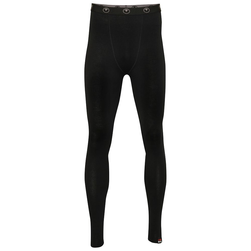 Isobaa | Mens 260 Merino Active Tights (Black) | Gear up for cold weather with the Men's 260 Merino Active Tights, designed to keep you warm, dry, and comfortable during your most demanding activities