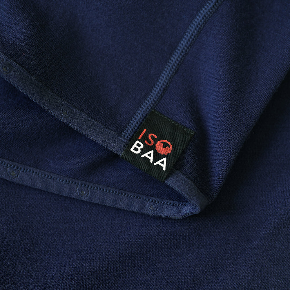 Isobaa | Mens 320 Merino Full Zip (Navy/Lime) | Step into a new level of comfort and versatility with our 320 Merino Full Zip Jacket