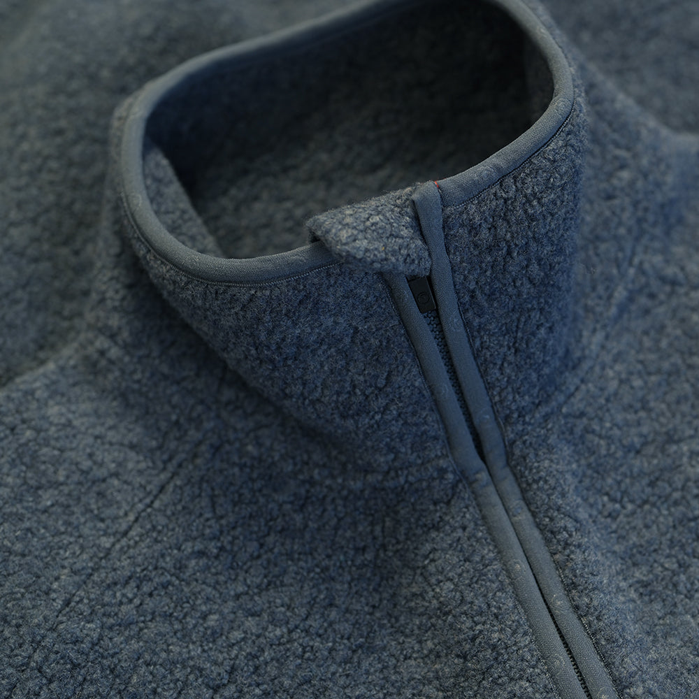 Isobaa | Mens 420 Merino Blend Borg Fleece (Ocean) | Made from superfine 260gm loop back Merino, this mid-weight sweatshirt is ideal for throwing on after a run or just relaxing in at the weekend, a true wardrobe staple