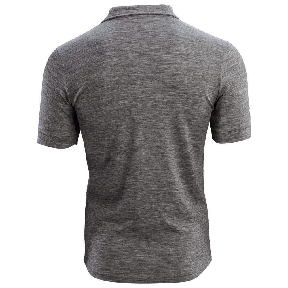 Isobaa | Mens Merino 180 Short Sleeve Polo Shirt (Black) | The ultimate Merino wool polo — perfect for weekend hikes, bike commutes, post-adventure coffee stops, office days, and everything in-between.