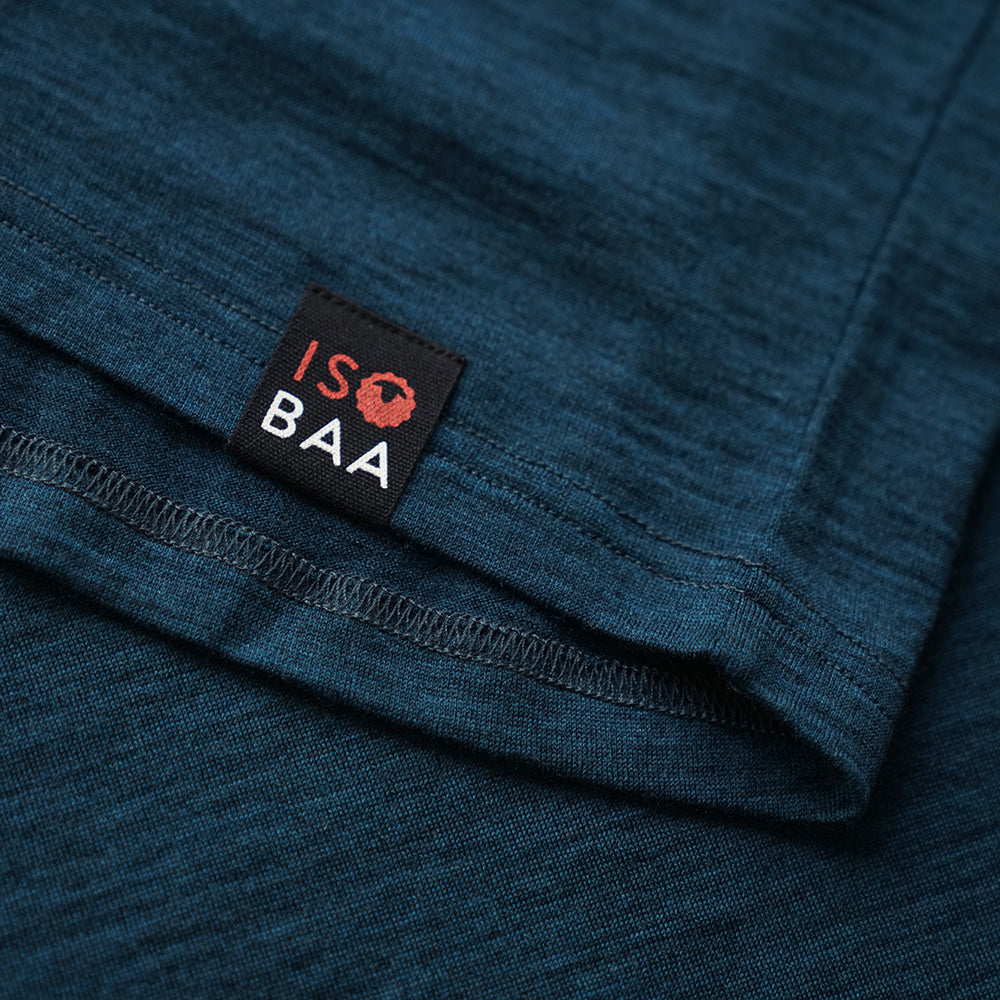 Isobaa | Mens Merino 180 Short Sleeve Polo Shirt (Black) | The ultimate Merino wool polo — perfect for weekend hikes, bike commutes, post-adventure coffee stops, office days, and everything in-between.