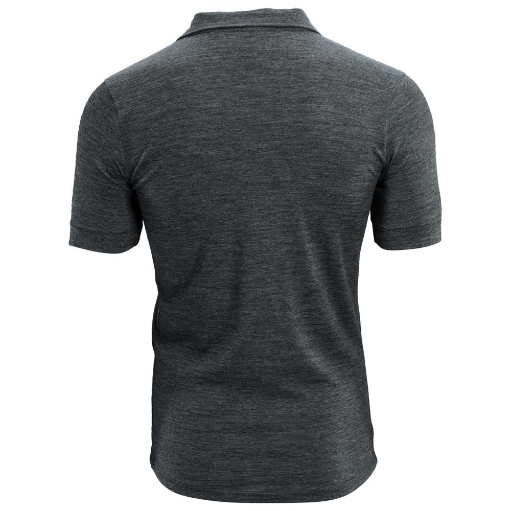 Isobaa |Mens Merino 180 Short Sleeve Polo Shirt (Plain Smoke) | The ultimate Merino wool polo – perfect for weekend hikes, bike commutes, post-adventure coffee stops, office days, and everything in-between.