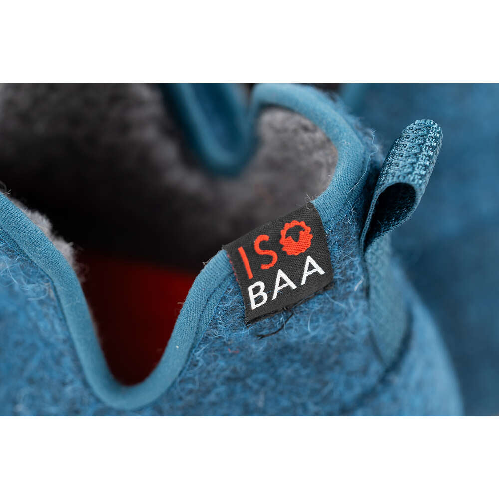 Isobaa | Merino Blend Slipper Boots (Petrol) | Relax in comfort in an optimal blend of merino & polyester, offering both cosy warmth and lasting durability.