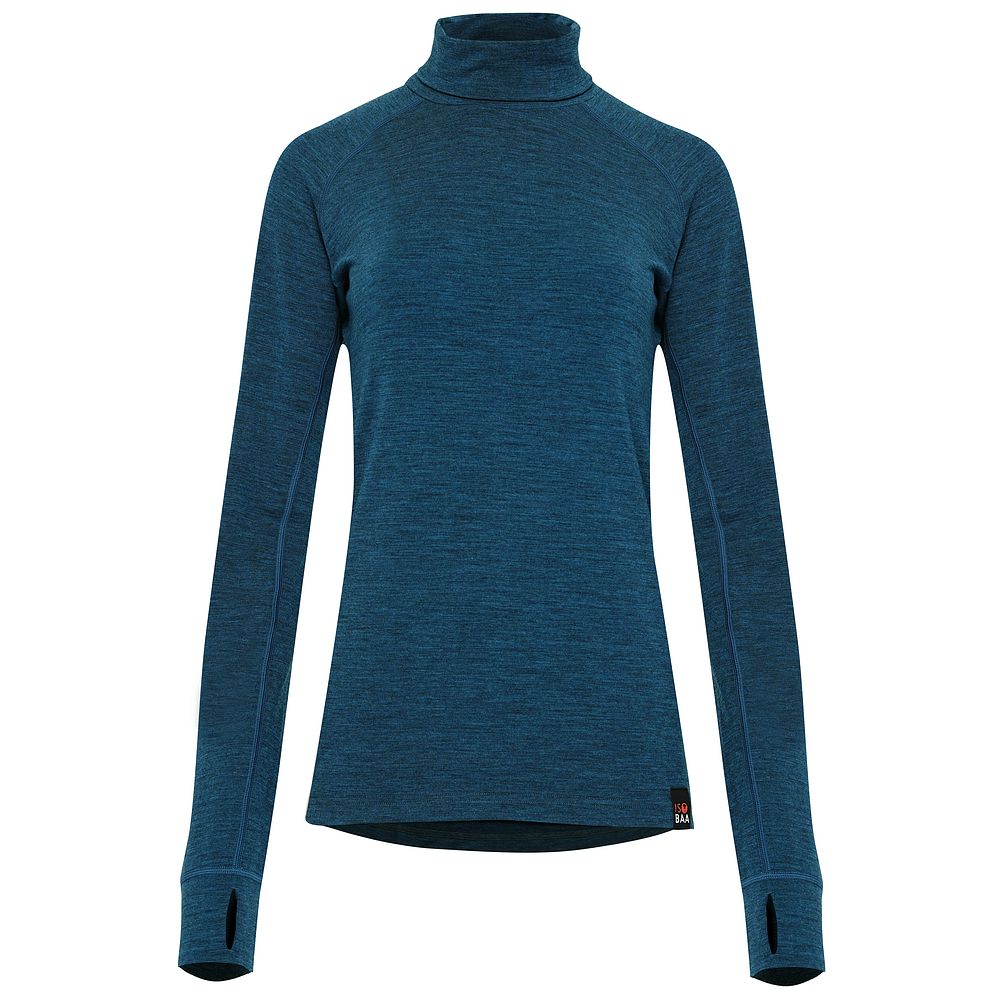 Isobaa | Womens 160 Merino Active Roll Neck (Petrol) | Embrace the chill in style with our Women's 160 Merino Active Roll Neck, crafted from 160g 18.5 micron superfine merino wool