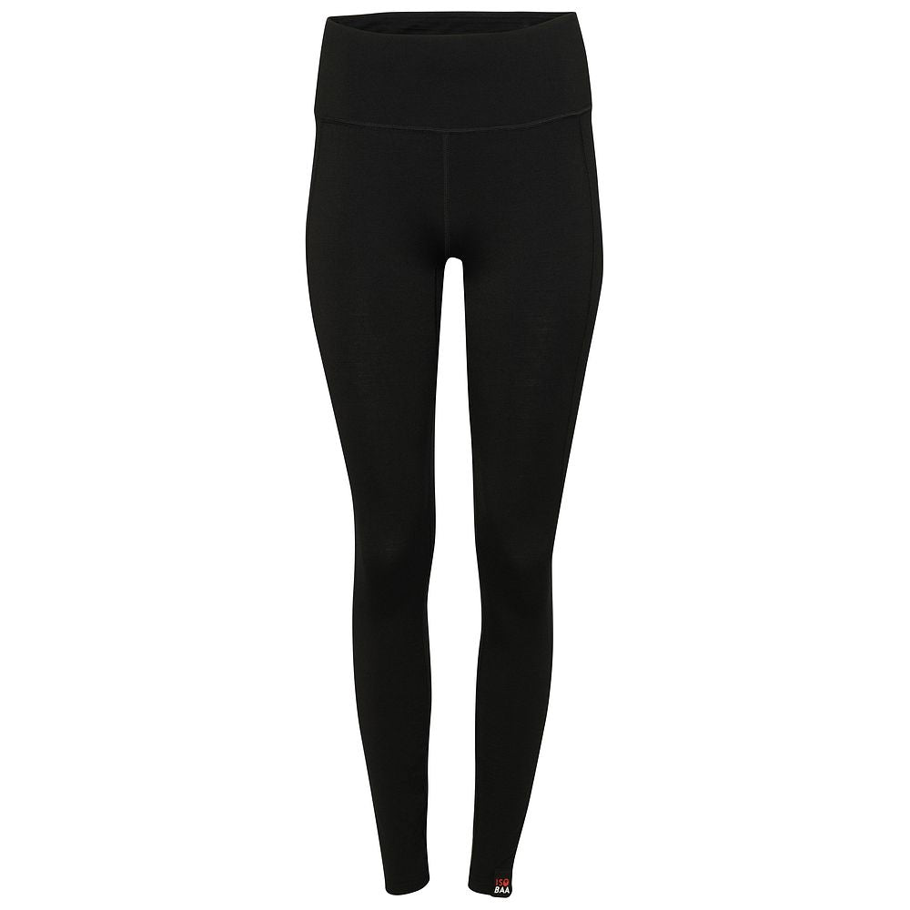 Isobaa | Womens 260 Merino Active Tights (Black) | Gear up for cold weather with the Women's 260 Merino Active Tights, designed to keep you warm, dry, and comfortable during your most demanding activities