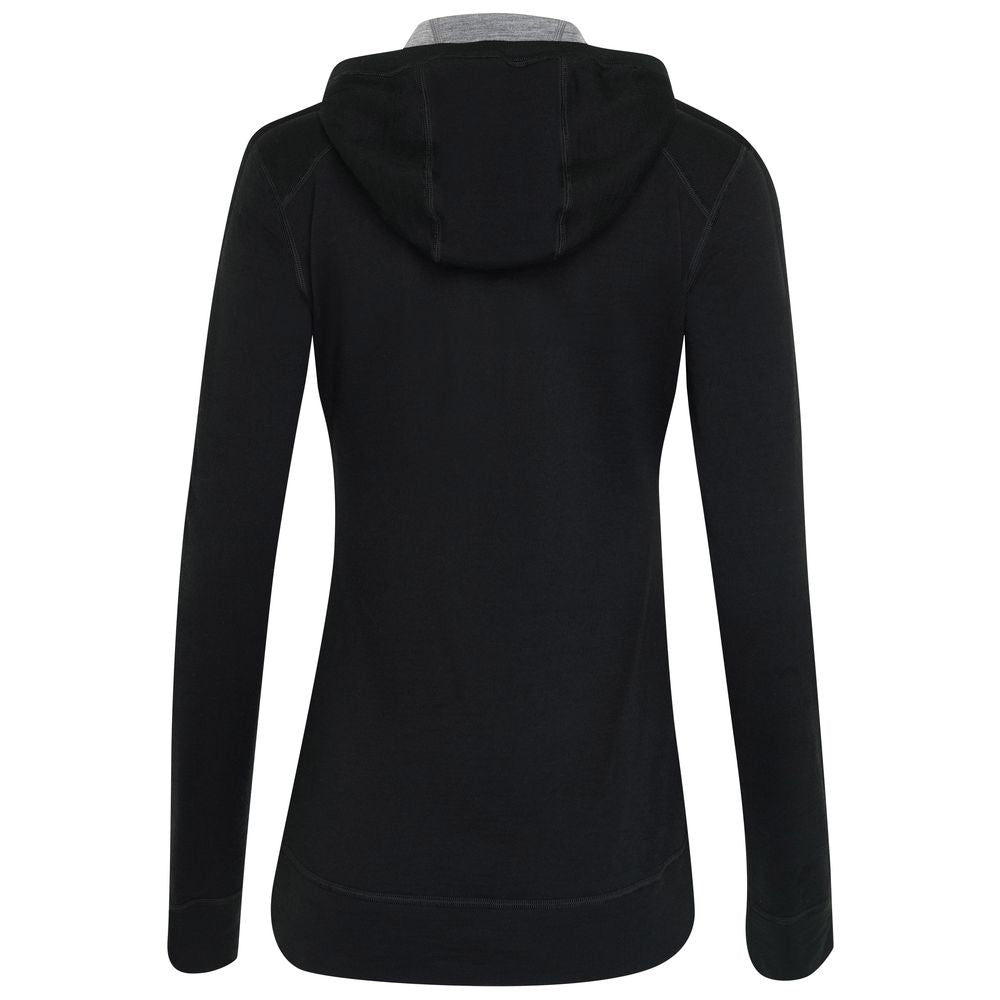 Black fitted hoodie women's hotsell