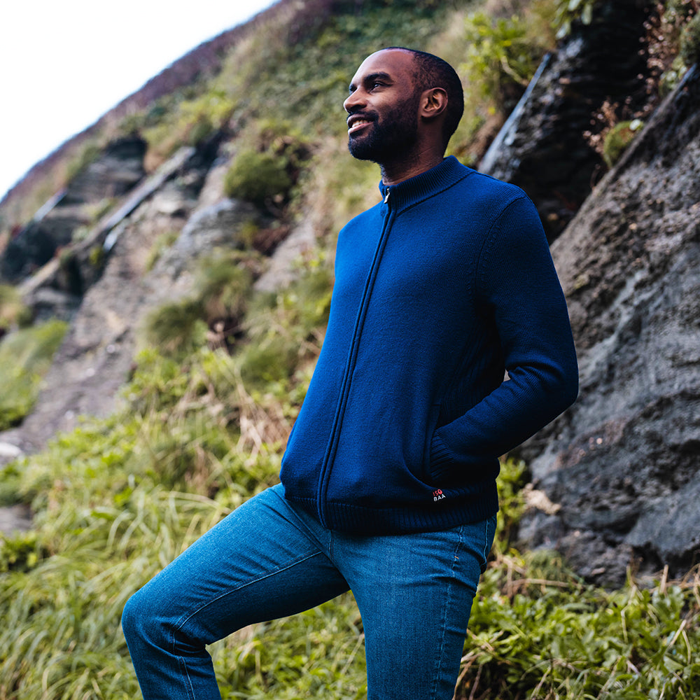 Mens merino 2025 zip cardigan