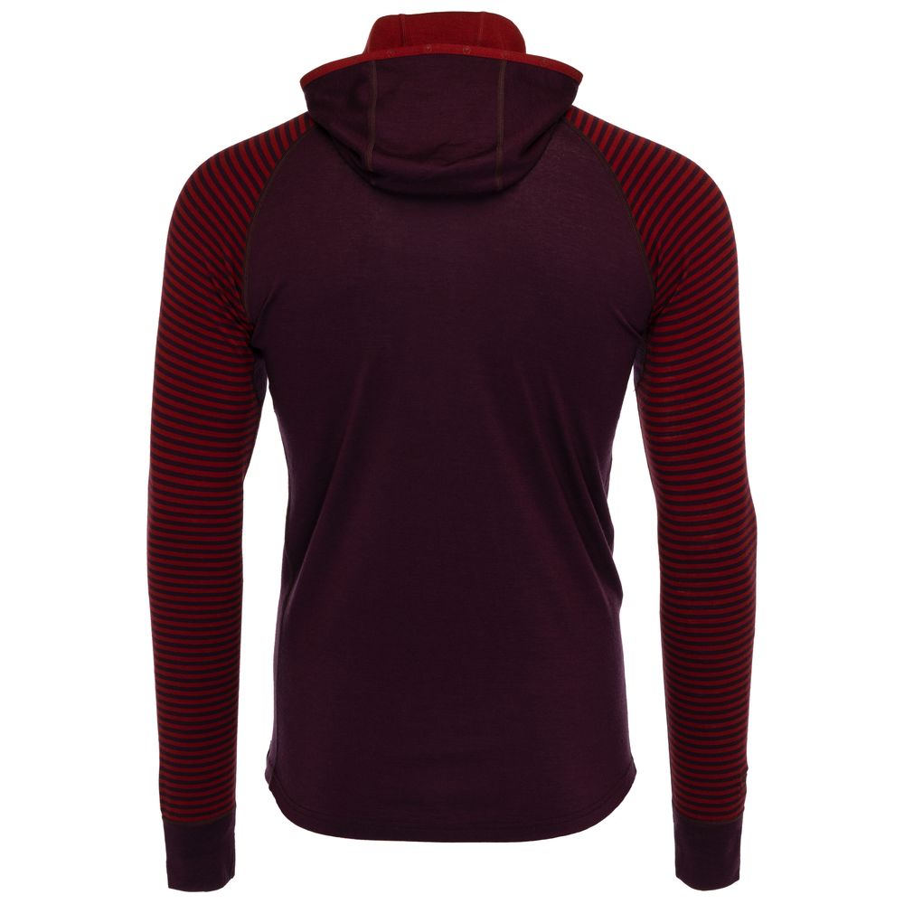 Mens Merino 200 Zip Neck Hoodie Isobaa