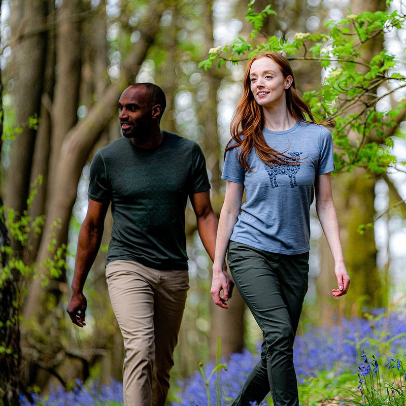 Isobaa | Mens Merino 150 Odd One Out Tee (Forest) | Gear up for everyday adventures, big and small, with Isobaa's superfine Merino Tee.