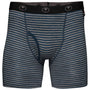 Mens Merino 180 Boxers (Mini Stripe Petrol/Charcoal)