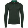 Mens Merino 200 Long Sleeve Polo Shirt (Forest/Green)