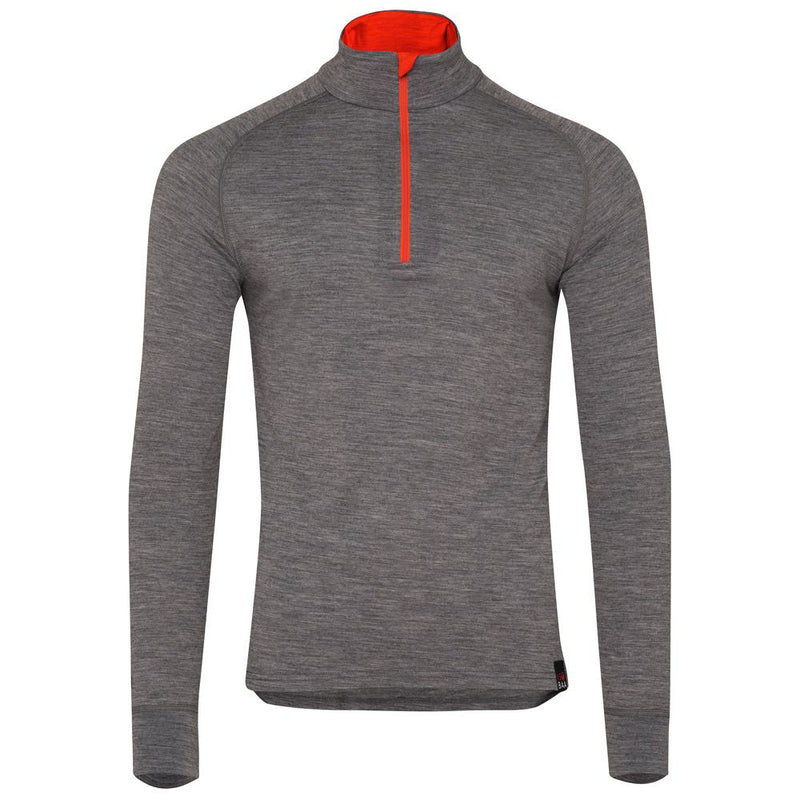 Mens Merino 200 Long Sleeve Zip Neck | Isobaa