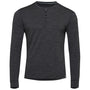 Mens Merino Blend 160 PJ Henley (Smoke Melange)