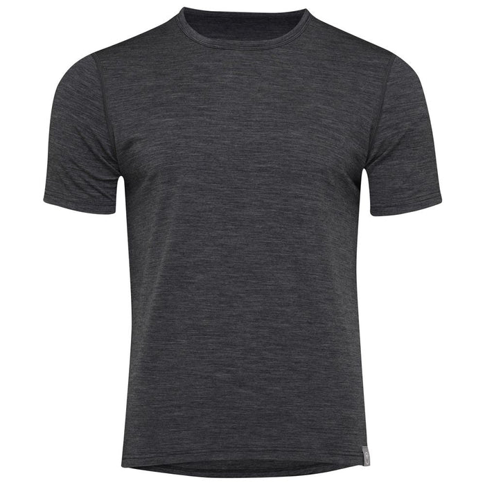 Mens Merino Blend 160 PJ T-Shirt (Smoke Melange) | Isobaa