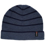 Merino Stripe Beanie (Denim/Navy)