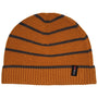 Merino Stripe Beanie (Mustard/Smoke)