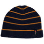 Merino Stripe Beanie (Navy/Mustard)