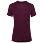 Womens Merino 150 Short Sleeve Crew (Wine)