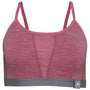 Womens Merino Blend 160 Crop Top (Blush Melange)