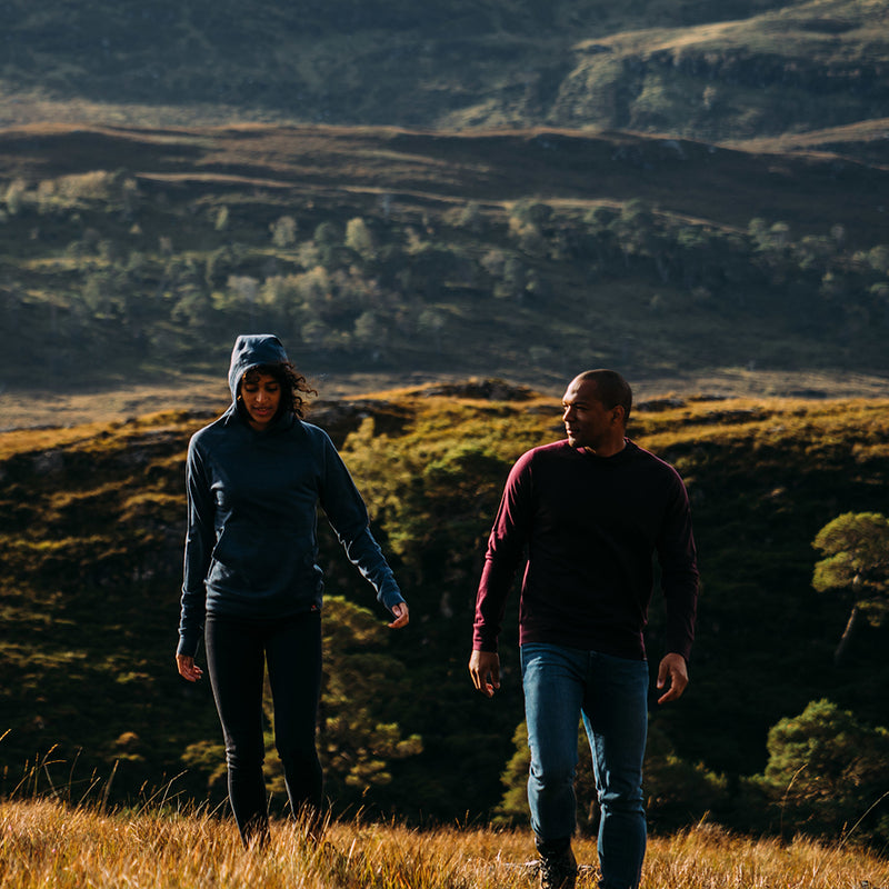 Isobaa | Mens Merino 260 Lounge Sweatshirt (Wine) | The ultimate 260gm Merino wool sweatshirt – Your go-to for staying cosy after chilly runs, conquering weekends in style, or whenever you crave warmth without bulk.