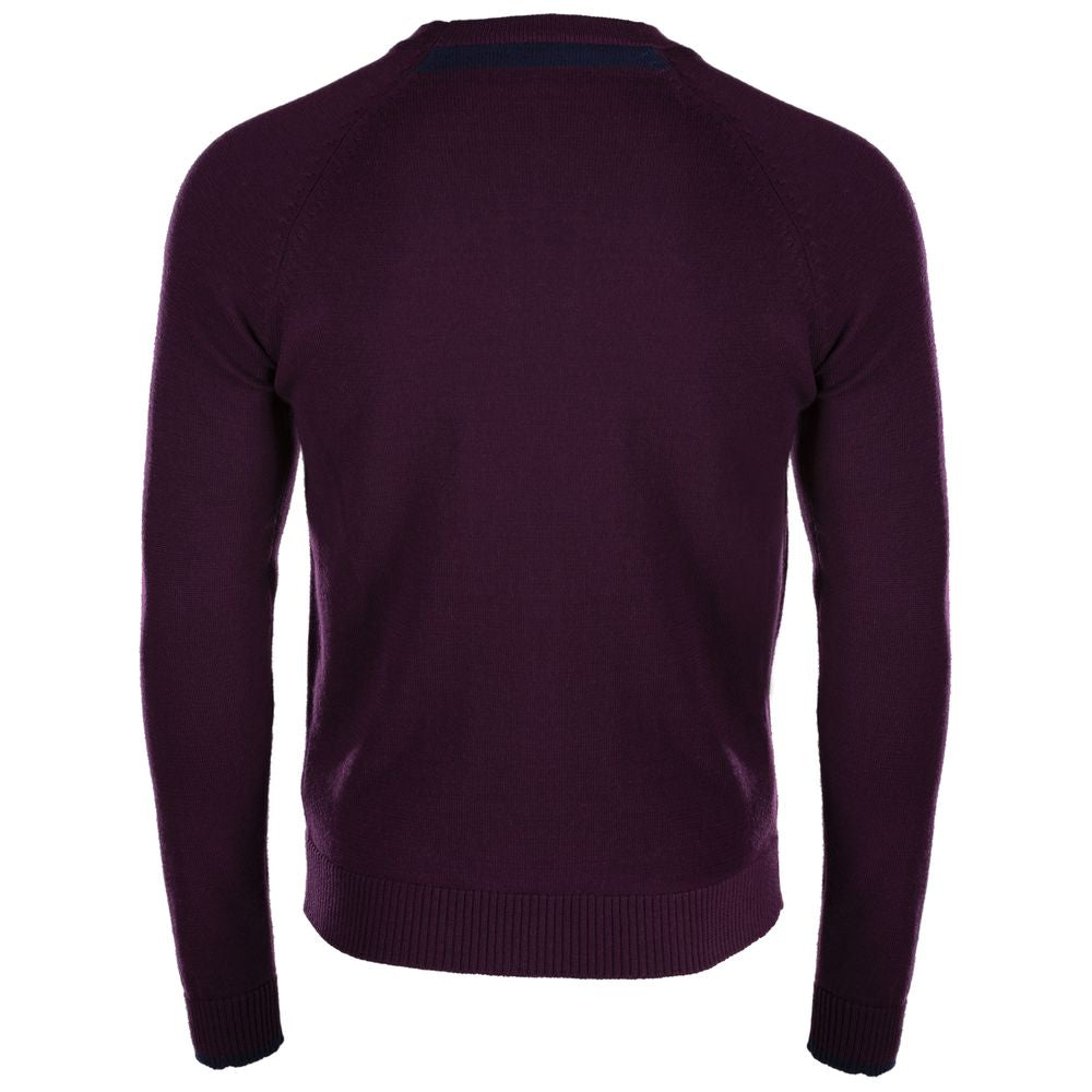 Ted Baker popular Mens 100% Extra Fine Merino Wool Pullover Sweater Purple Red Size 4