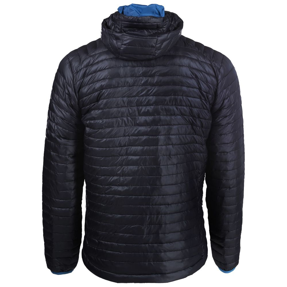 Mens Merino Wool Insulated Jacket Black Blue